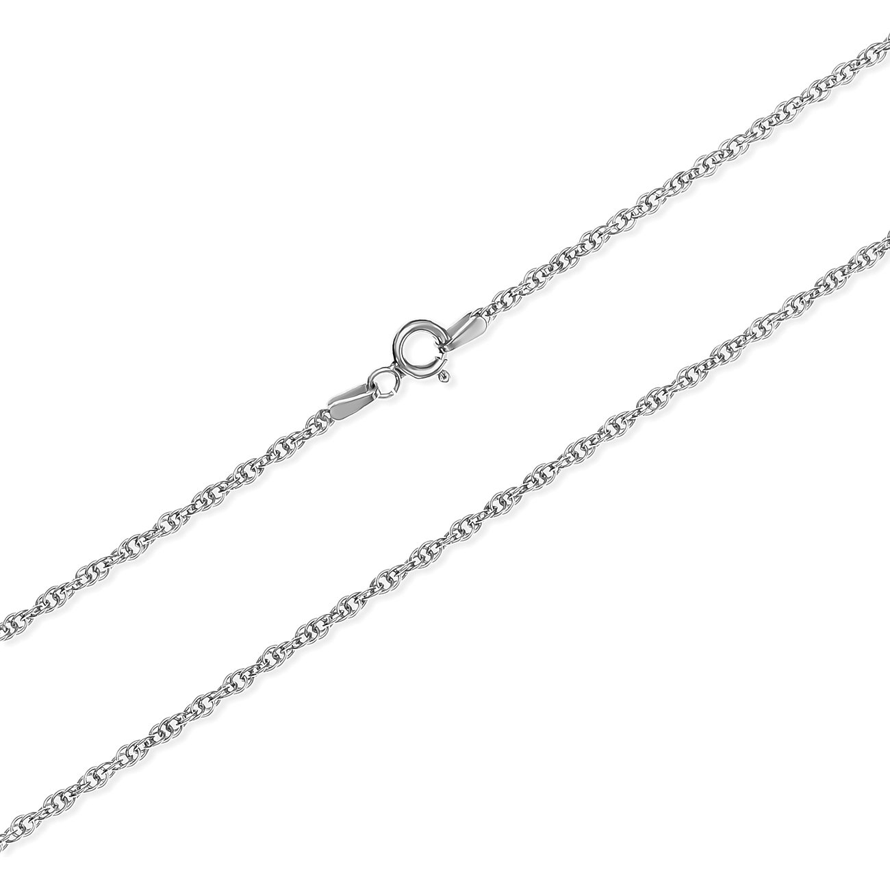 FAVS Halsband i 925 sterlingsilver, återvunnet, med en repkedjedesign.