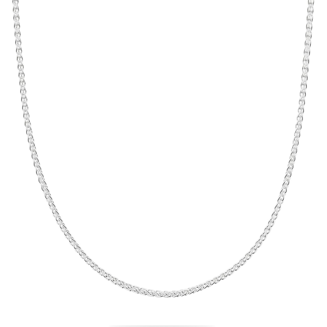 Collier FAVS en argent recyclé 925 avec un design tressé.