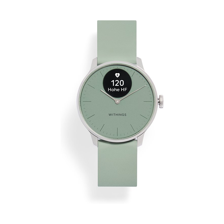 Withings Unisexuhr HWA11-MODEL 4-ALL-IN, Unisex, Edelstahl, Armband: Kautschuk, Akku