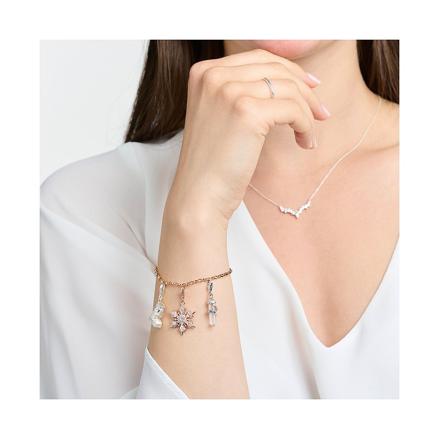 Thomas Sabo Anhängeschmuck aus 925er Silber mit Zirkonia.