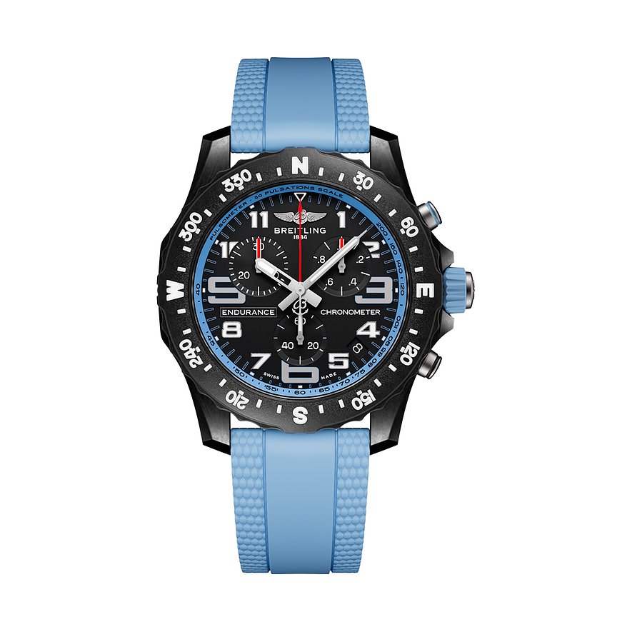 Breitling Chronograph Endurance Pro 44 X82310281B1S2, Herren, Polycarbonat, Armband: Kautschuk, Quarz, analog