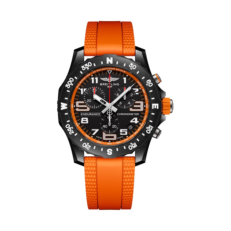 Breitling Chronograph Endurance Pro 44 X82310A51B1S2, Herren, Polycarbonat, Armband: Kautschuk, Quarz, analog