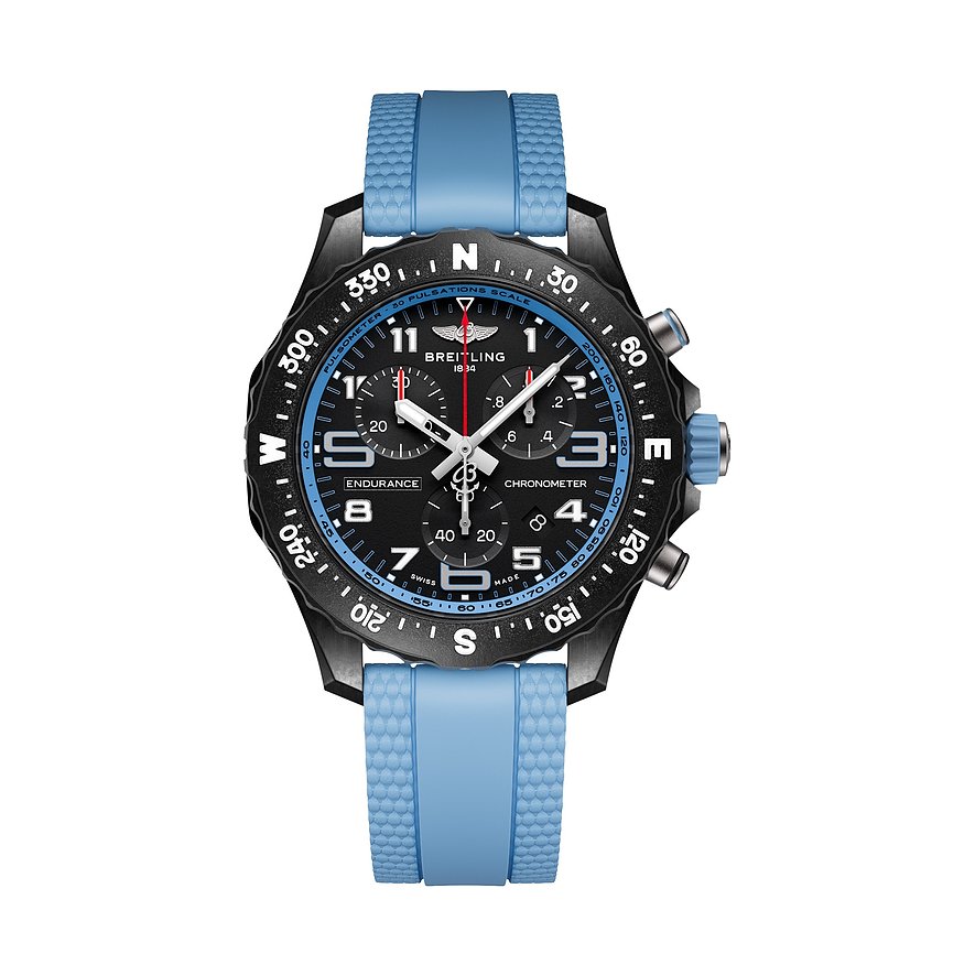 Breitling Chronograph Endurance Pro 38 X83310281B1S1, Unisex, Polycarbonat, Armband: Kautschuk, Quarz, analog