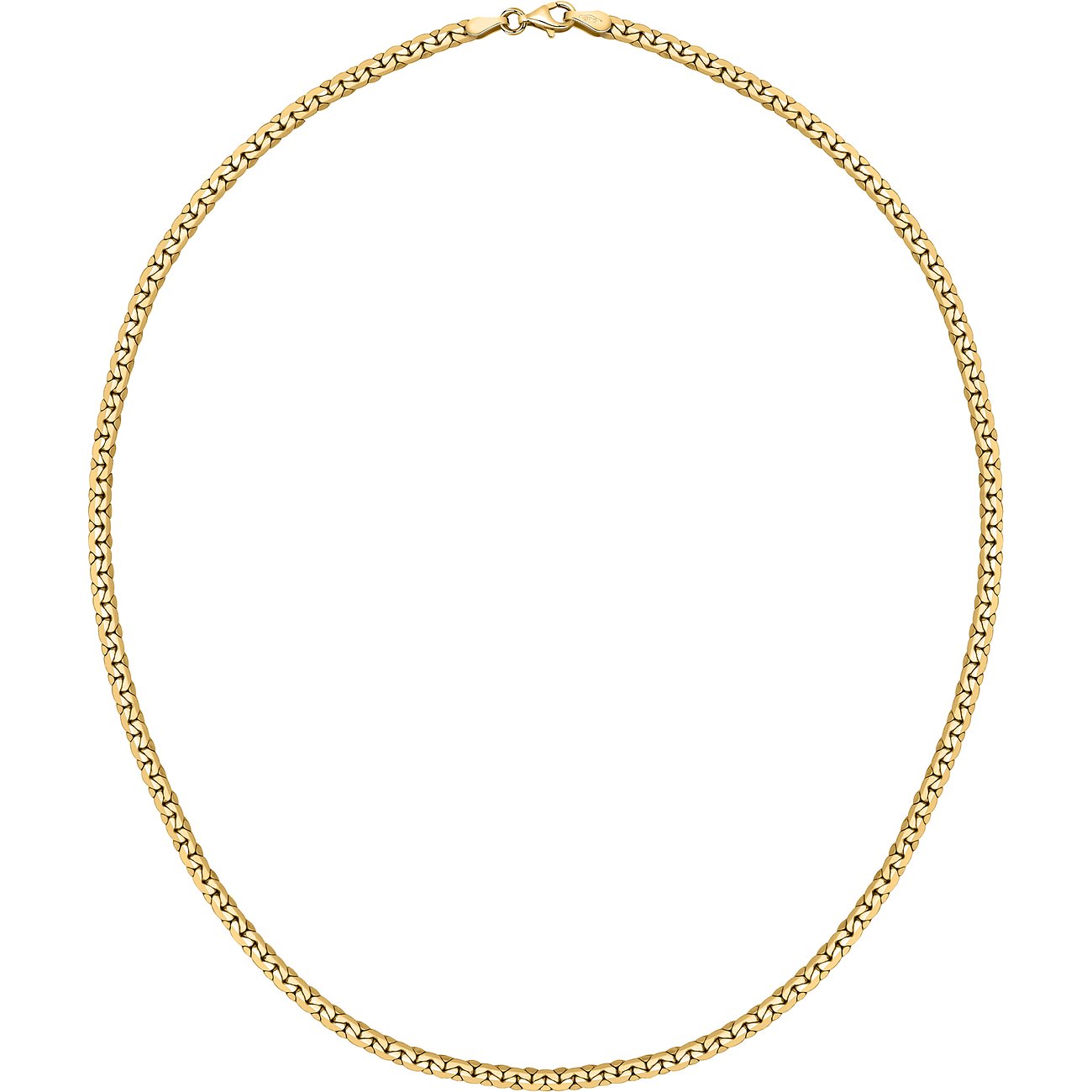 CHRIST Kette aus 375 Gelbgold mit Panzerband.