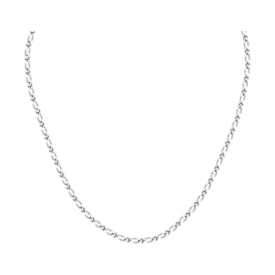 CHRIST Kette aus 375 Weißgold mit ovalen Gliedern.