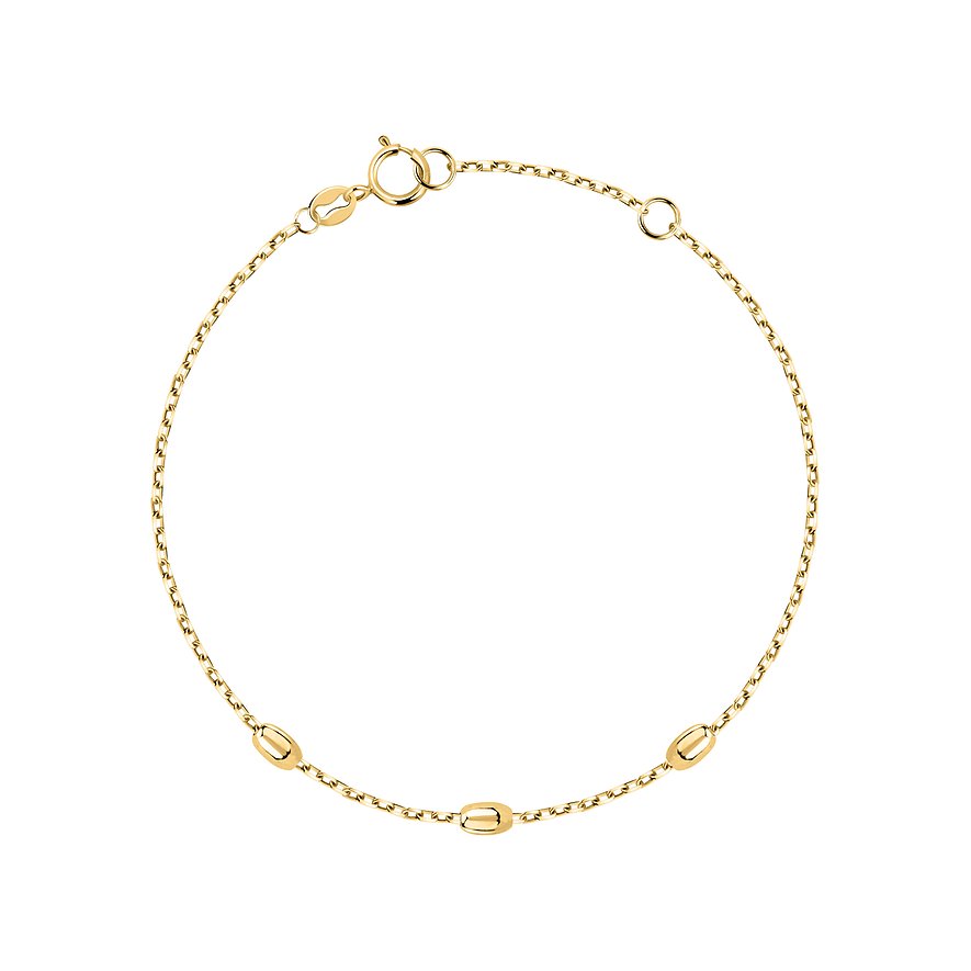 CHRIST Armband aus 585 Gelbgold mit ovalen Elementen.
