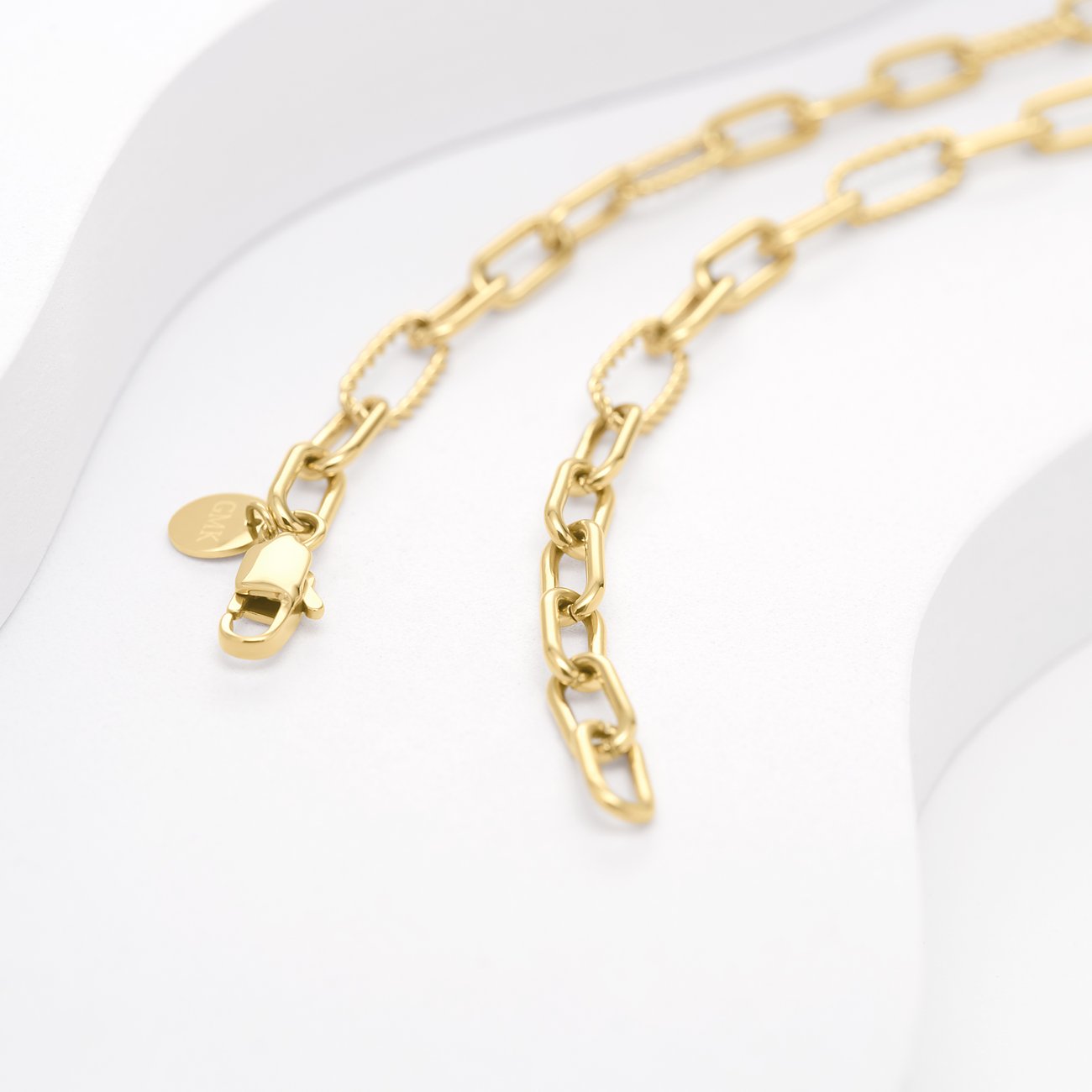 GMK Collection Halskette aus Edelstahl mit Gliederketten-Design.