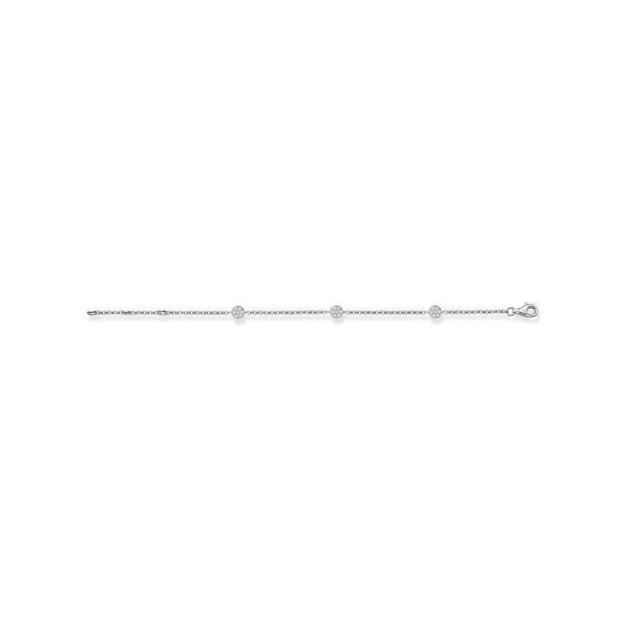 2. Chance - Thomas Sabo Armband SCA150008, Zirkonia, Damen, 925er Silber, silber
