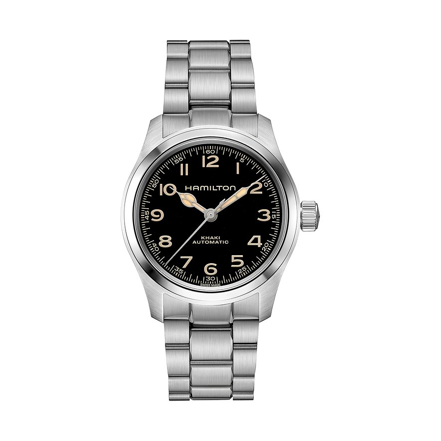 Hamilton Unisexuhr Khaki Field Murph H70405130, Unisex, Edelstahl, Armband: Edelstahl, Automatik, analog