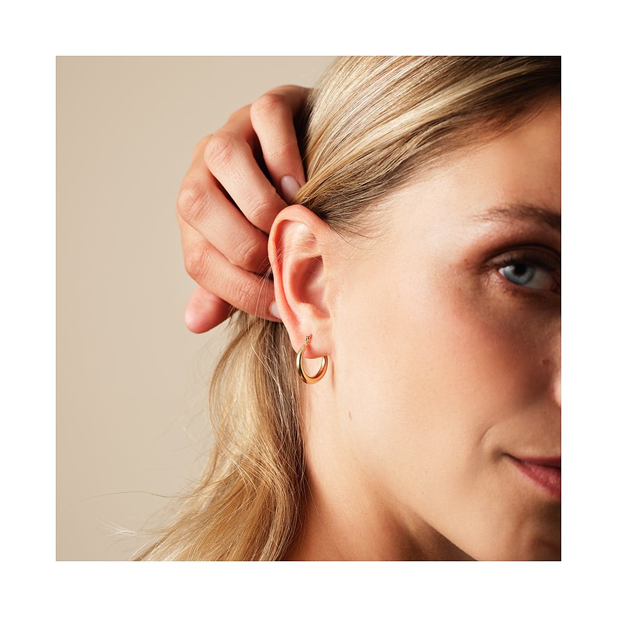 CHRIST Ohrstecker aus 375 Gelbgold, poliert.