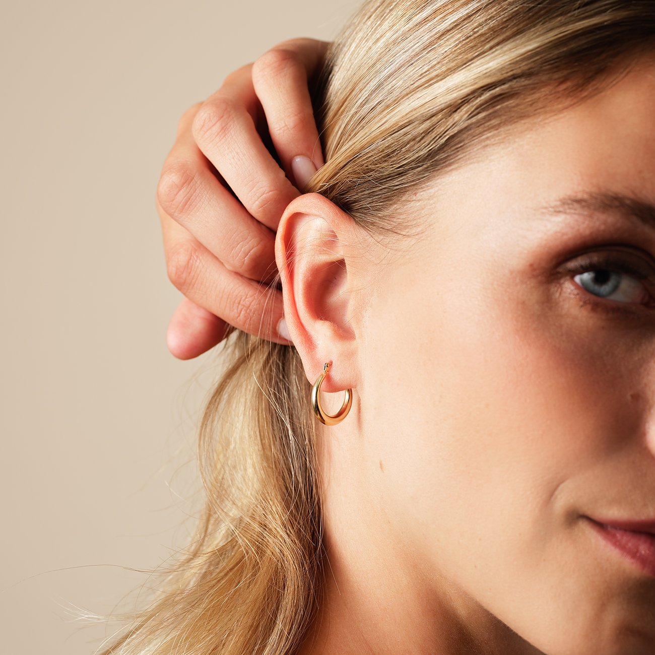 CHRIST Ohrstecker aus 375 Gelbgold, poliert.