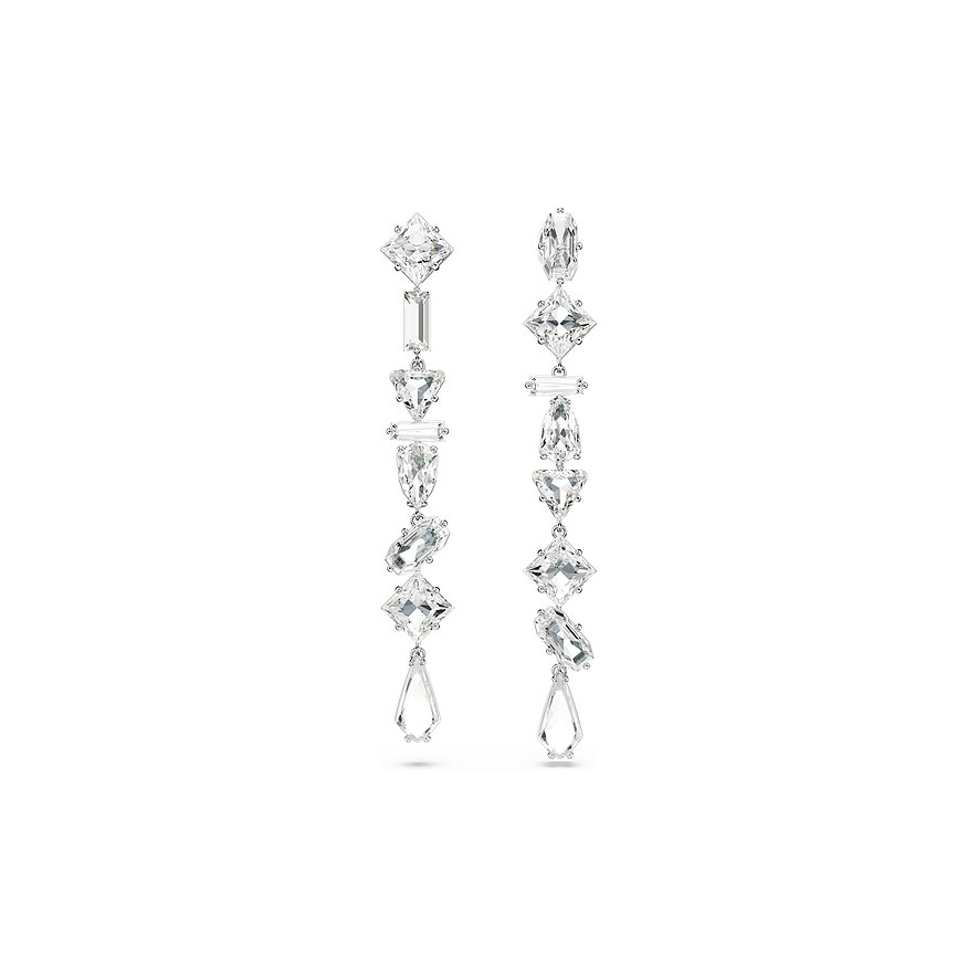 Swarovski Ohrhänger Mesmera, Swarovski-Kristall, Damen, Metall, weiß