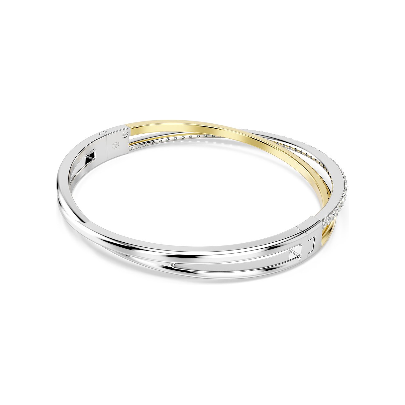 Swarovski Armband aus Metall mit Kristallen, bicolor.