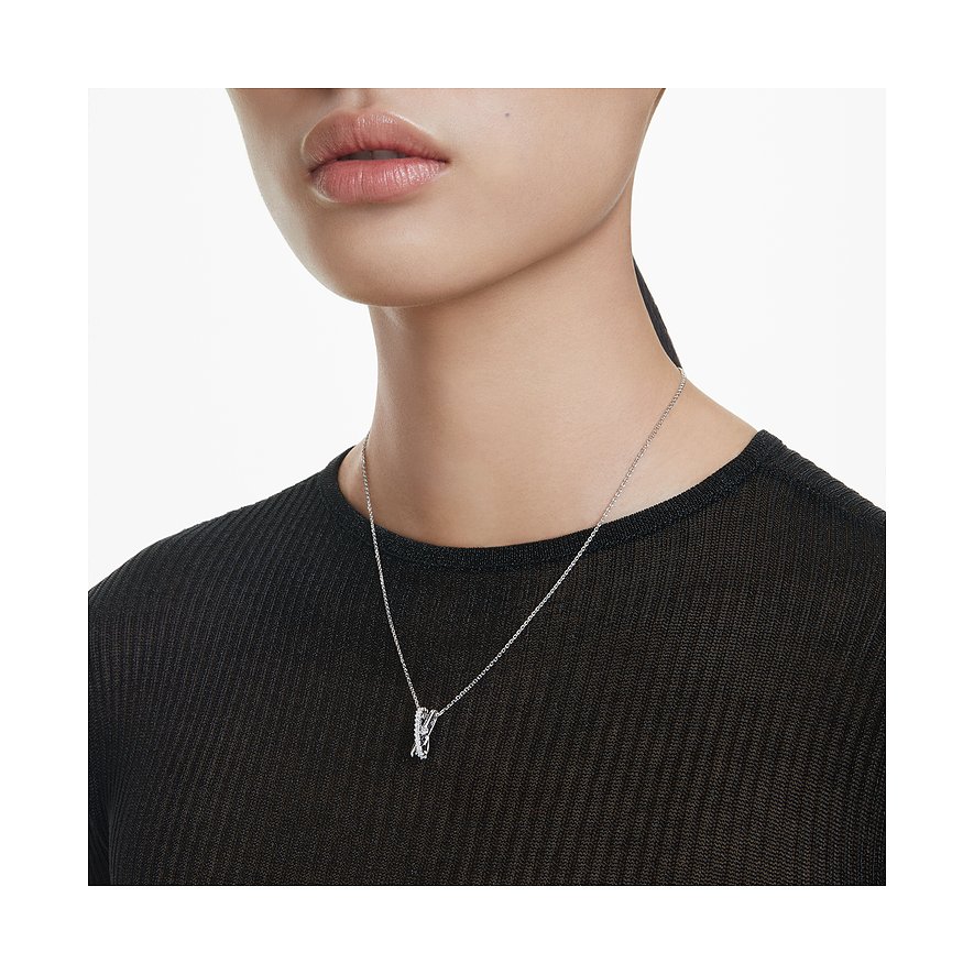 Swarovski Halskette aus Metall mit Kristallen.