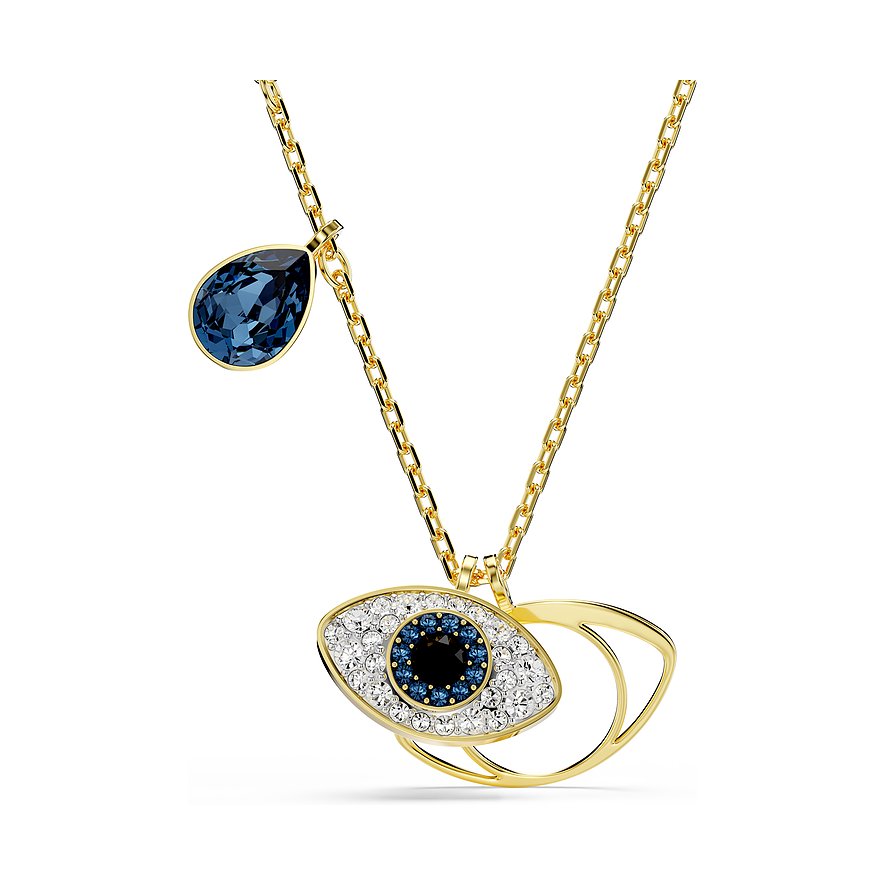 Swarovski Kette Symbolica, Swarovski-Kristall, Damen, Metall, blau