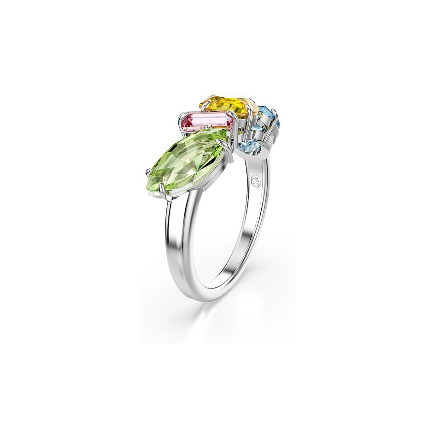 Swarovski Damenring Gema, Swarovski-Kristall, Damen, Metall, mehrfarbig, Größe: 55