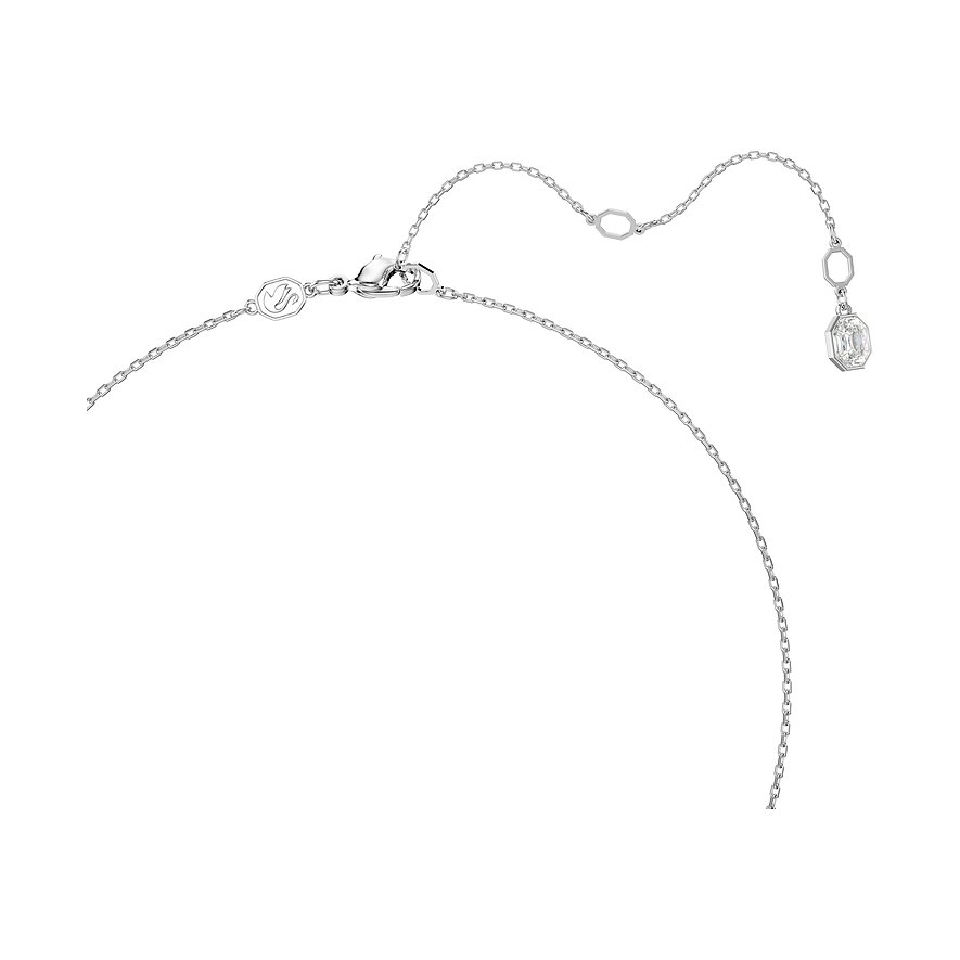 Swarovski Halskette aus Metall mit einem facettierten Kristall als Anhänger.