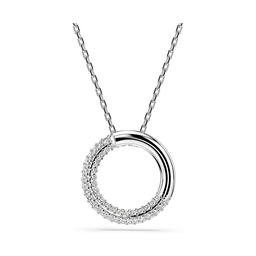 Swarovski Halskette aus Metall mit Kristallen, als Kreis.
