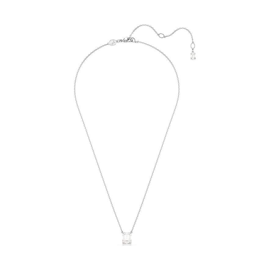 Swarovski Kette Stilla Octagon, Swarovski-Kristall, Damen, Metall, weiß