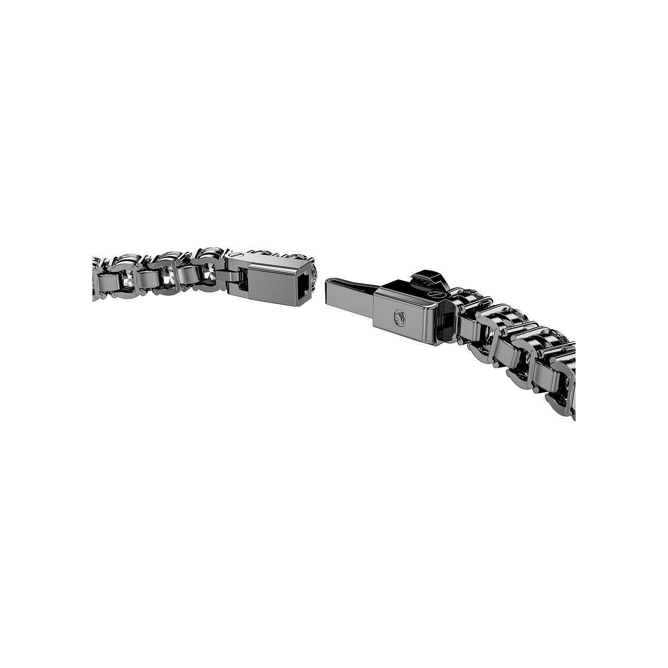 Swarovski Armband aus Metall mit Kristallen, poliert.