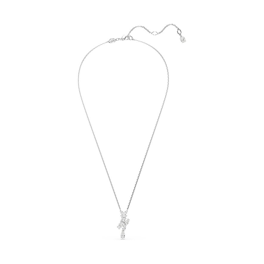 Swarovski Kette Matrix, Swarovski-Kristall, Damen, Metall, weiß