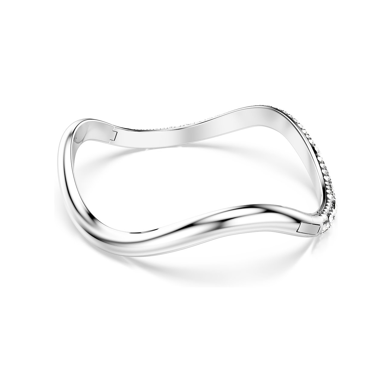 Swarovski Armband aus Metall mit Kristallen, geschwungenes Design.