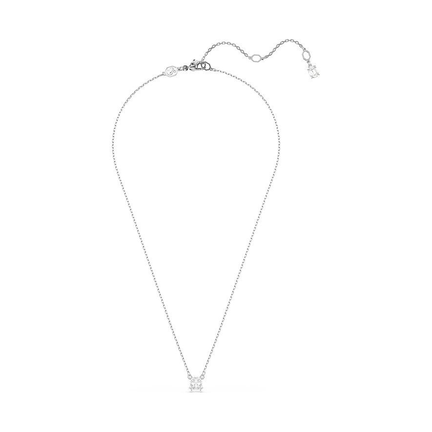 Swarovski Kette Stilla Square Attract, Swarovski-Kristall, Damen, Metall, weiß