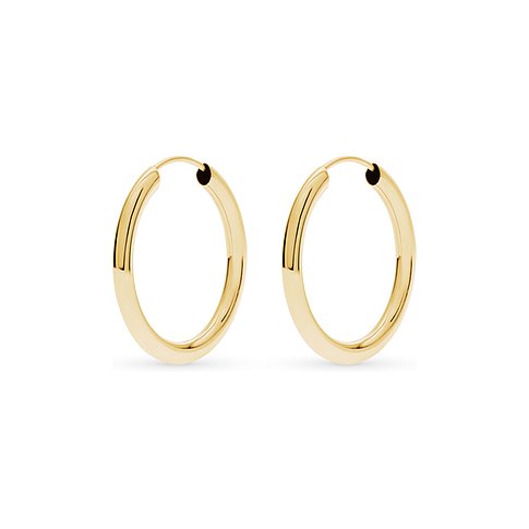 FAVS örhängen i 375 gult guld, polerade.