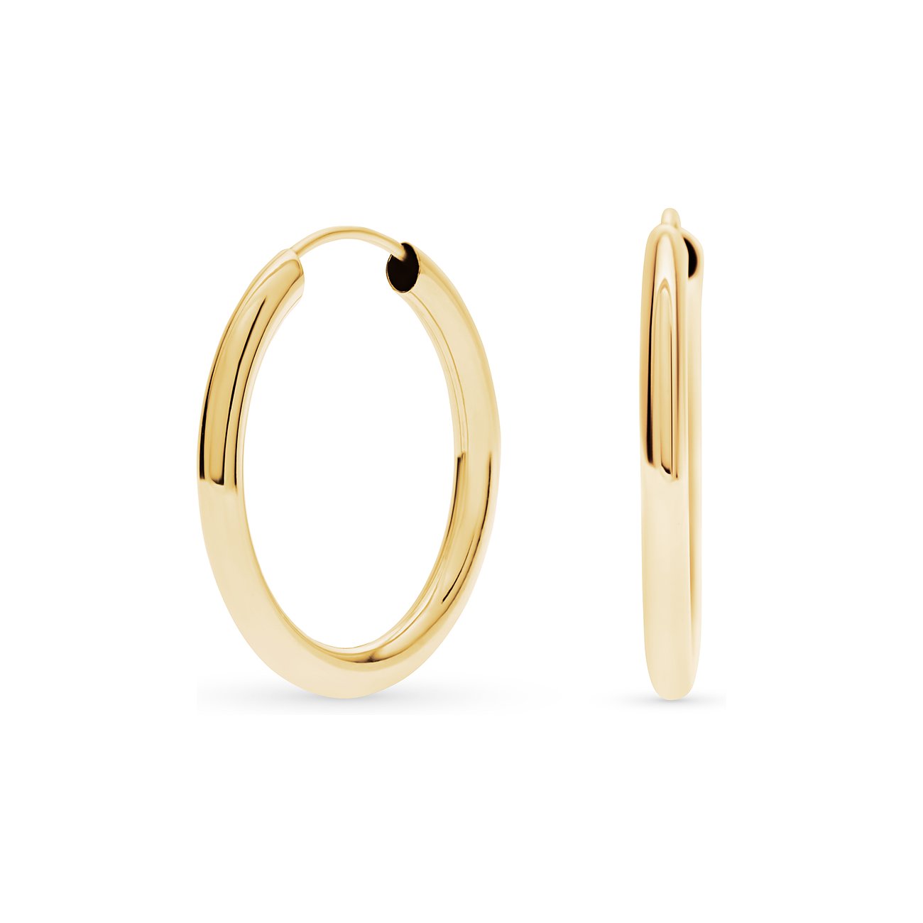 FAVS Ohrringe aus 375 Gelbgold, poliert.