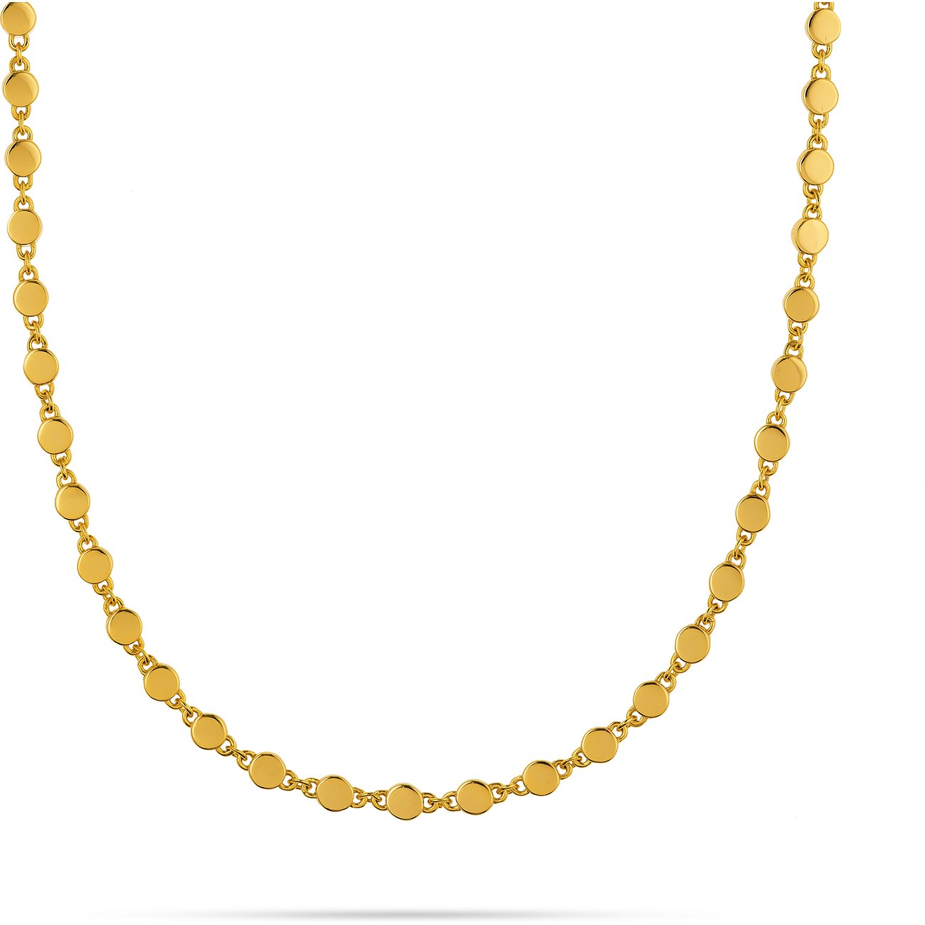 JETTE Halsschmuck aus 925er Silber, mit runden Zirkonia besetzt.