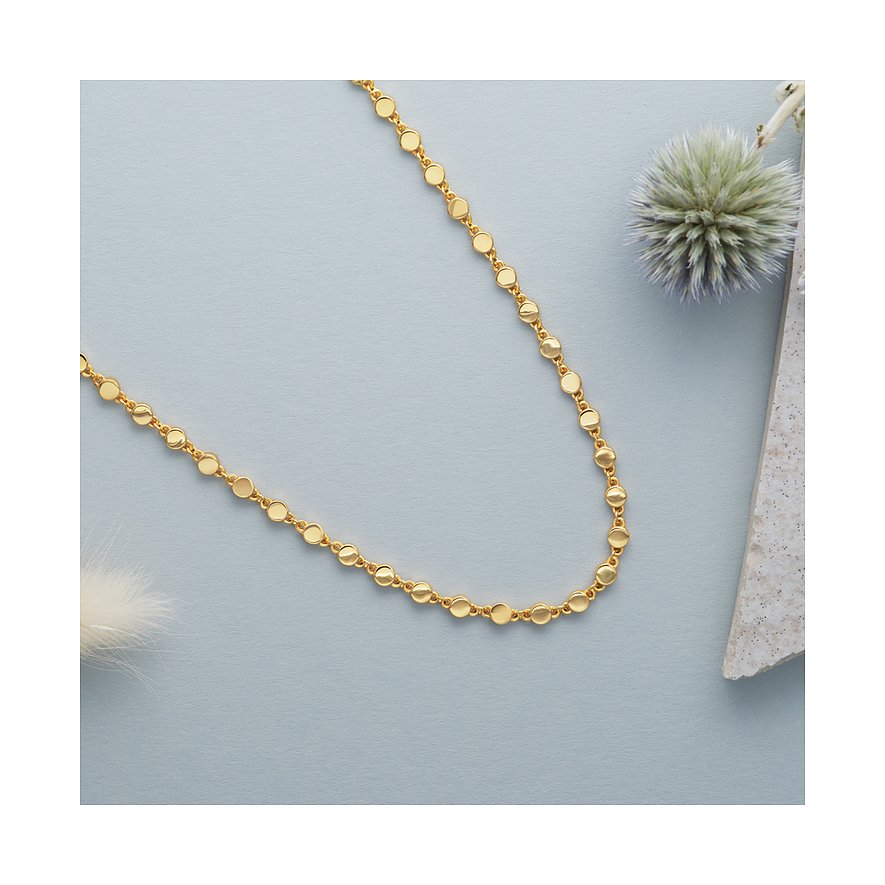 JETTE Halsschmuck aus 925 recyceltem Silber mit Zirkonia.