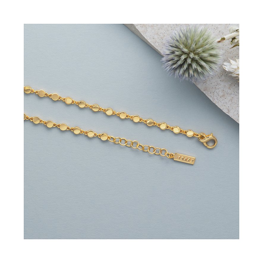 JETTE Halsschmuck aus 925er Silber mit runden Zirkonia.