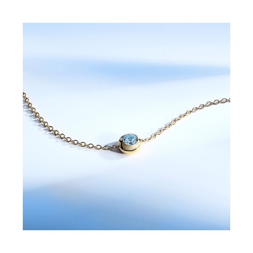 Morellato Armband aus 925 recyceltem Silber mit blauem Topas.