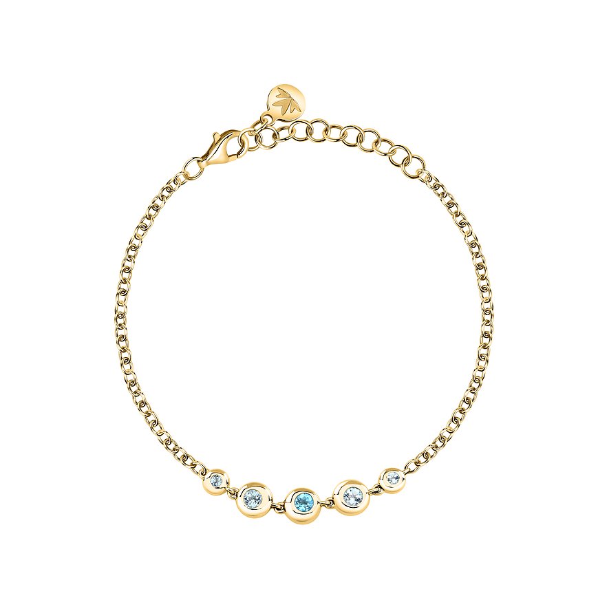 Morellato Armband Tesori, Topas, Damen, 925er Silber, recycelt, gelbgold