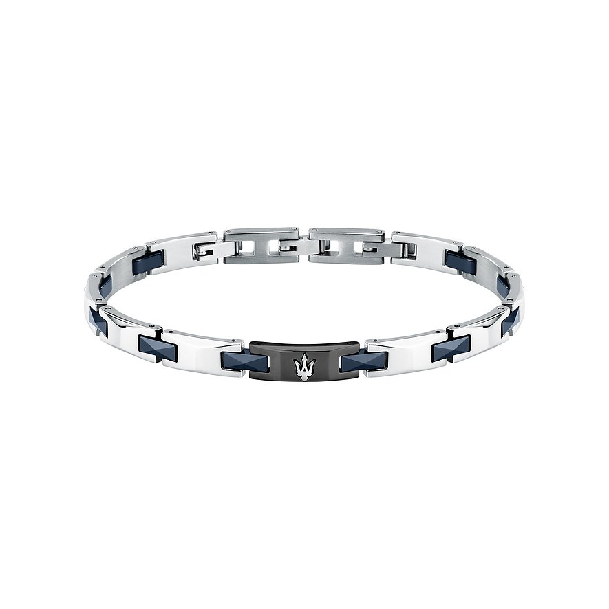 Maserati Armband, Herren, Edelstahl, Keramik, bicolor