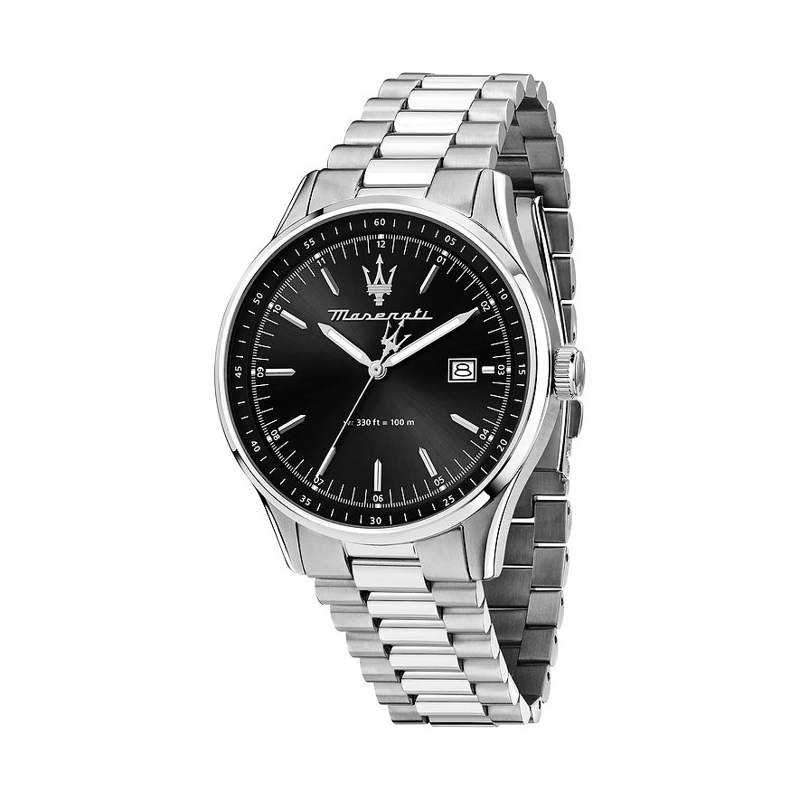 Maserati Herrenuhr Sorpasso R8853124003, Herren, Edelstahl, Armband: Edelstahl, Quarz, analog