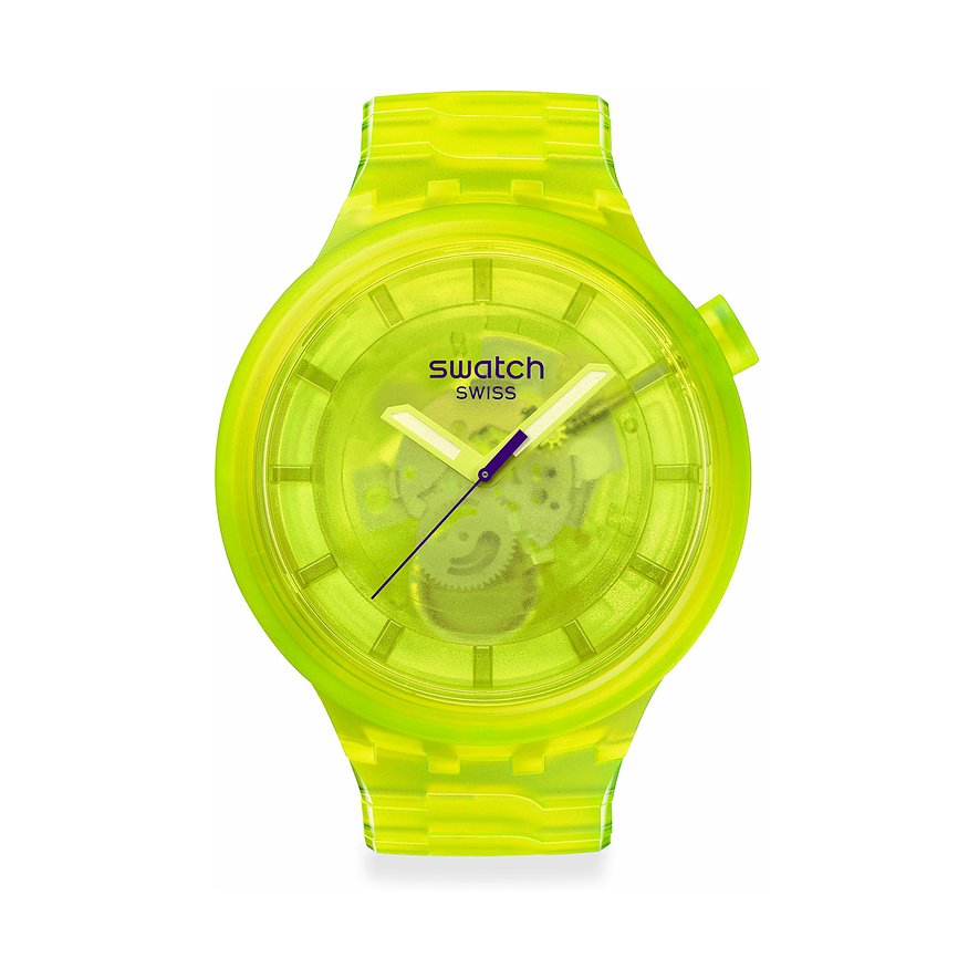 Swatch Unisexuhr 2407 COLORS OF JOY SB05J103, Unisex, Kunststoff, Armband: Kunststoff, Quarz, analog