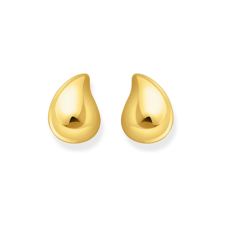 Thomas Sabo Ohrstecker, Damen, 925er Silber, gold