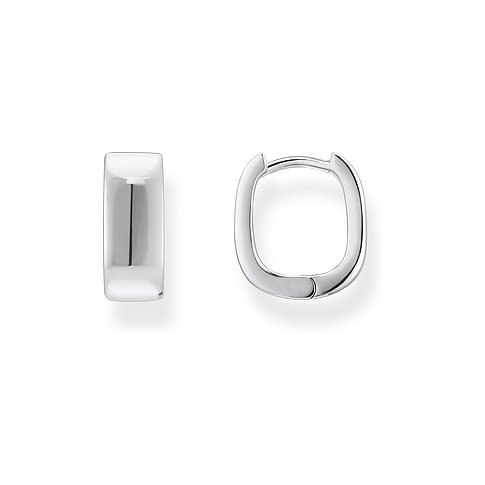 Thomas Sabo Ohrringe aus 925er Silber, oval, poliert.