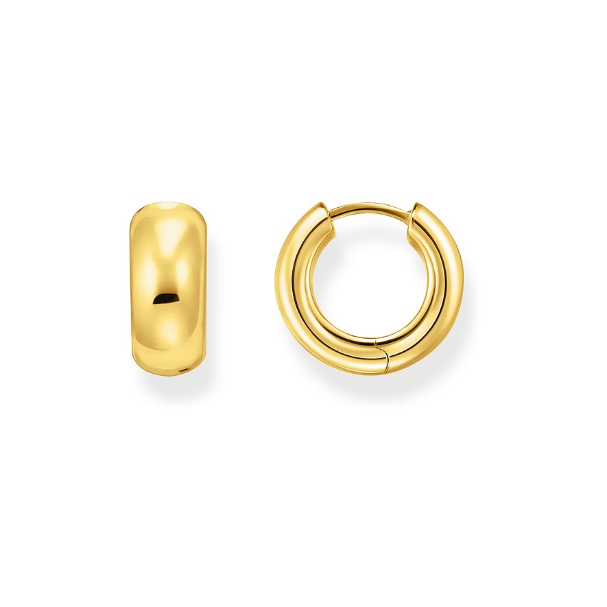 Thomas Sabo Creolen, Damen, 925er Silber, gold