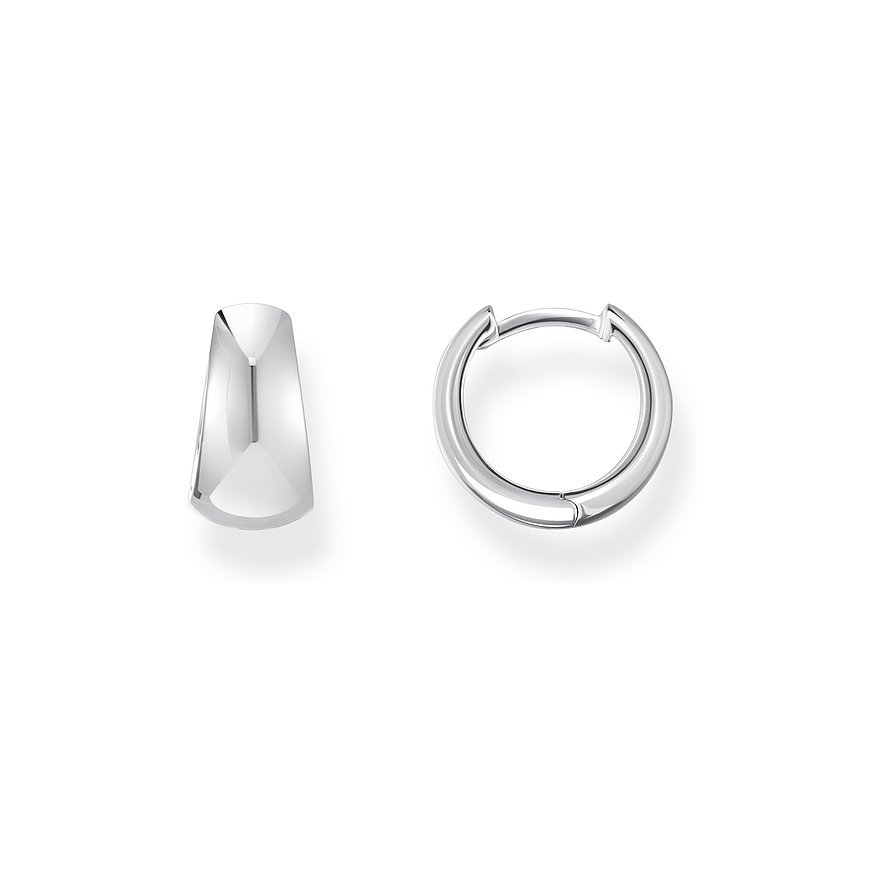 Thomas Sabo Creolen, Damen, 925er Silber, silber