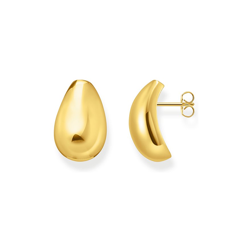 Thomas Sabo Ohrstecker, Damen, 925er Silber, gold