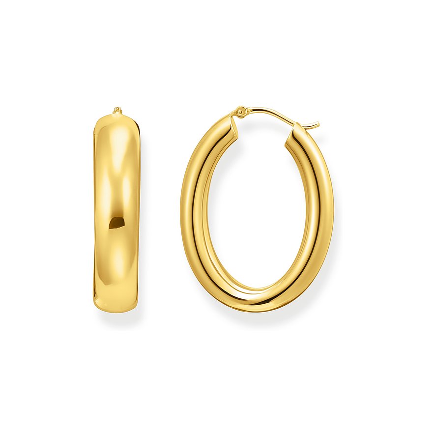 Thomas Sabo Creolen, Damen, 925er Silber, gold