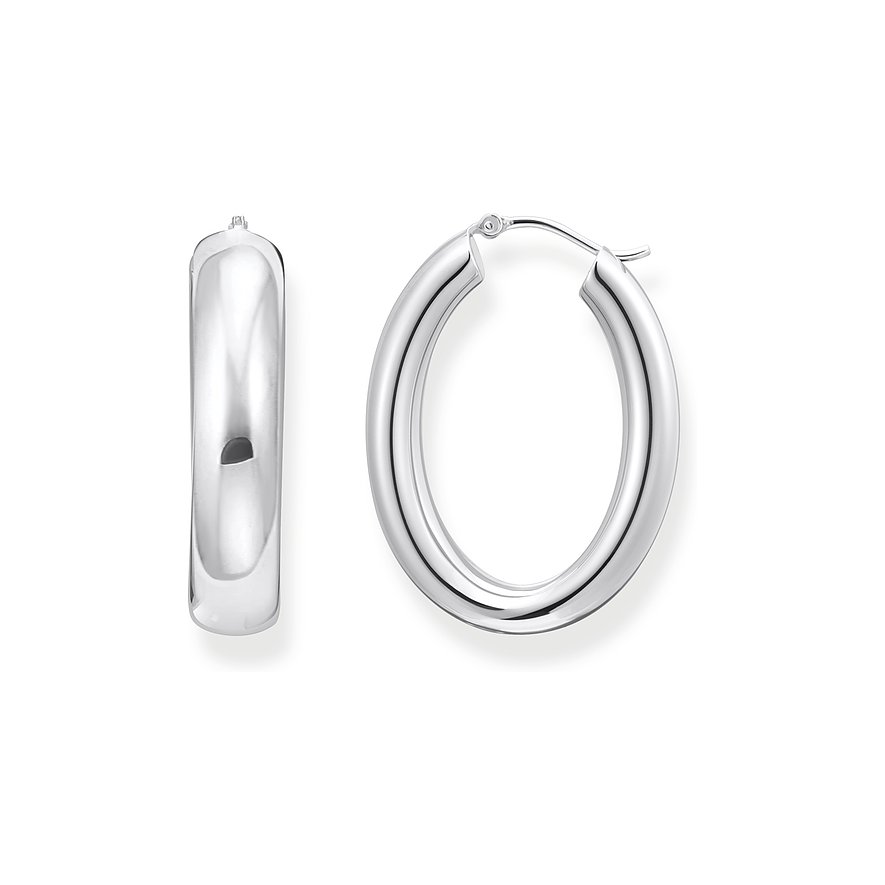 Thomas Sabo Ohrringe aus 925er Silber, poliert, Creolen.