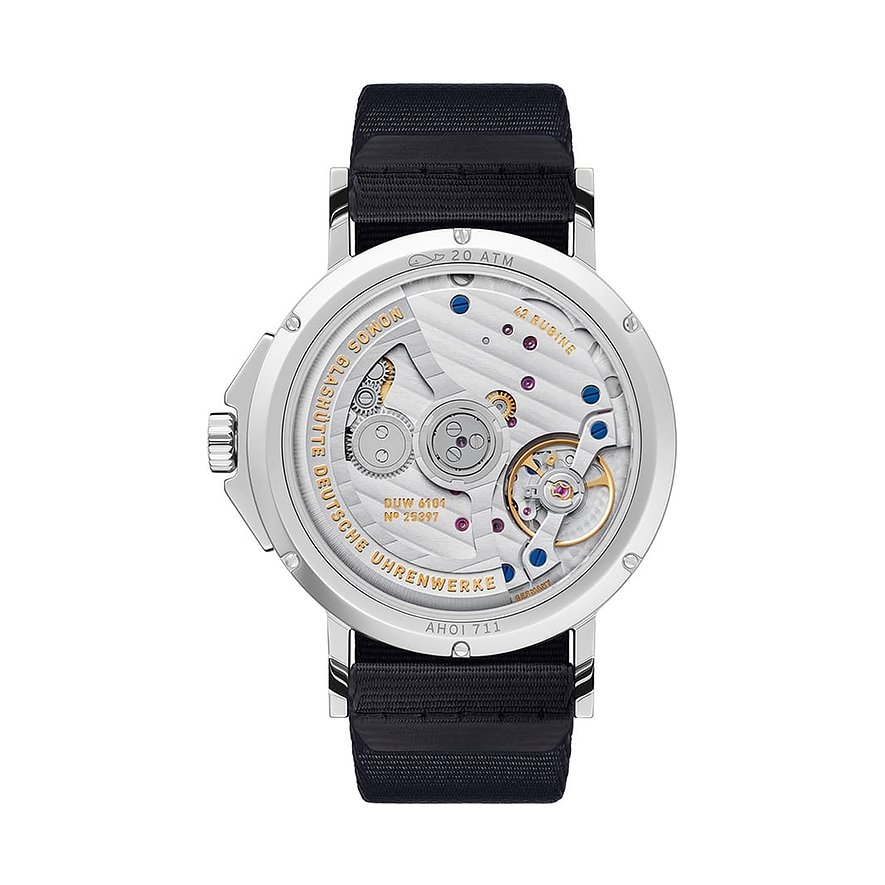 Nomos Glashütte Unisexuhr Ahoi neomatik 38 Atlantik GB 528