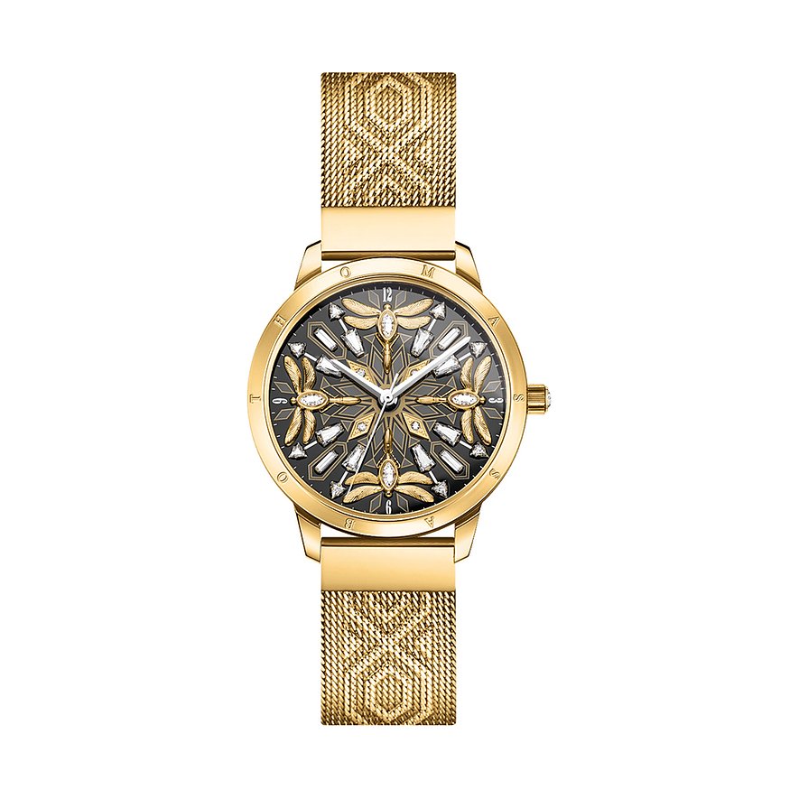 Thomas Sabo Damenuhr WA0422-264-207-33 MM, Zirkonia, Damen, Edelstahl, Armband: Edelstahl