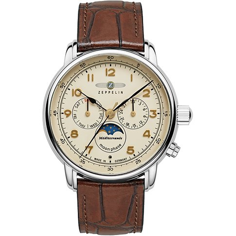 Zeppelin Herrenuhr Méditerranée Mondphase 96365