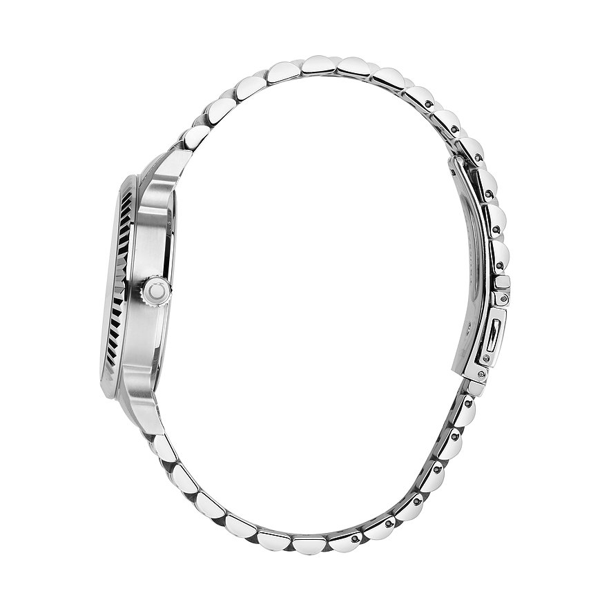 Trussardi Herrenuhr mit Edelstahlgehäuse und Gliederarmband.