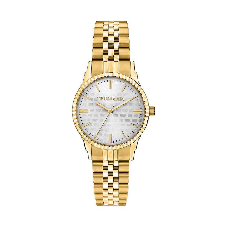 Trussardi Damenuhr T-Bent R2453144509, Damen, Edelstahl, Armband: Edelstahl, Quarz, analog