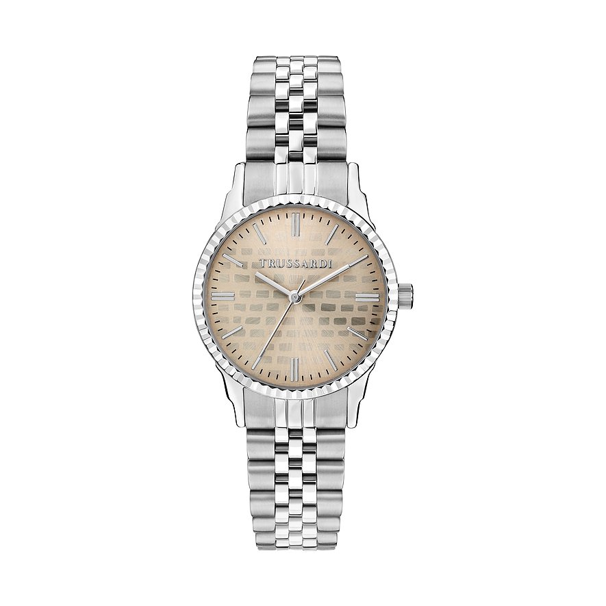 Trussardi Damenuhr T-Bent R2453144512, Damen, Edelstahl, Armband: Edelstahl, Quarz, analog